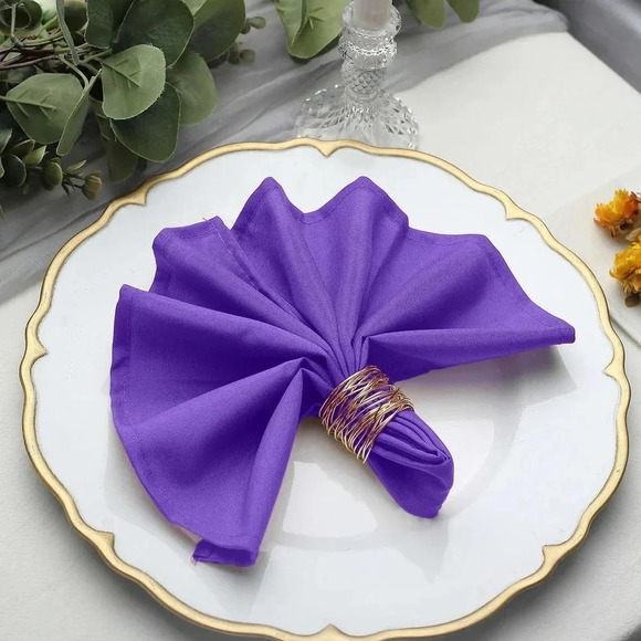 🎈4 LISTINGS FOR $20 14 pcs Cloth Napkins 17x17 inch Dinner Napkins Wedding - Picture 1 of 6